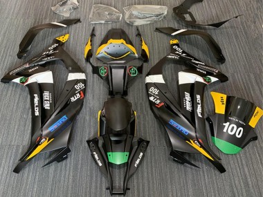 2011-2015 Matte Black White Yellow Green Elf Trick Star Frtr 100 Kawasaki ZX10R Motorcycle Fairings