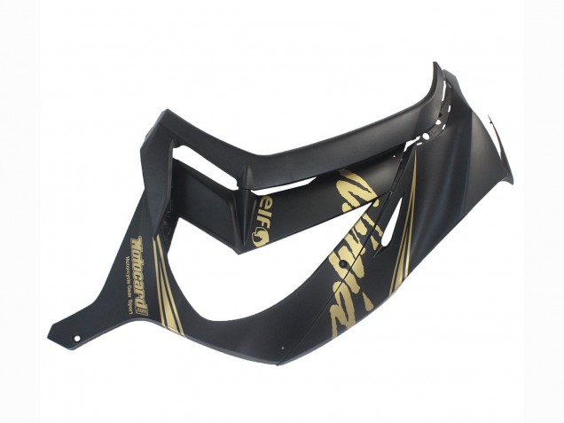 2011-2015 Matte Black Gold Snow Elf Kawasaki ZX10R Motorcycle Fairings