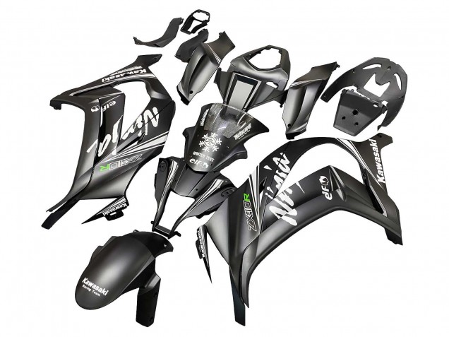 2011-2015 Matte Black Green Elf Kawasaki ZX10R Motorcycle Fairings
