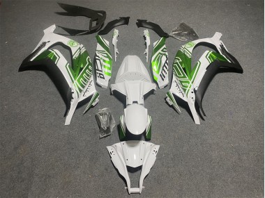 2011-2015 White Green Matte Black Kawasaki ZX10R Motorcycle Fairings