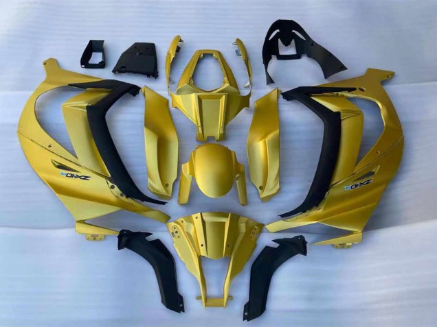 2011-2015 Gold Black Kawasaki ZX10R Motorcycle Fairings