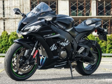 2011-2015 Matte Black White Green Snow Decal Kawasaki ZX10R Motorcycle Fairings