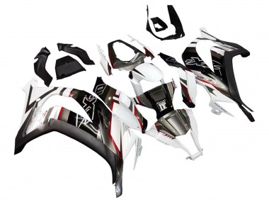 2011-2015 White Glossy Black Matte Black Red Kawasaki ZX10R Motorcycle Fairings