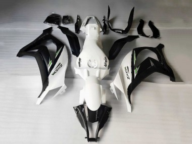2011-2015 White Matte Black Green Decals Kawasaki ZX10R Motorcycle Fairings
