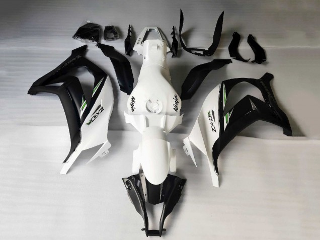 2011-2015 White Matte Black Green Decals Kawasaki ZX10R Motorcycle Fairings