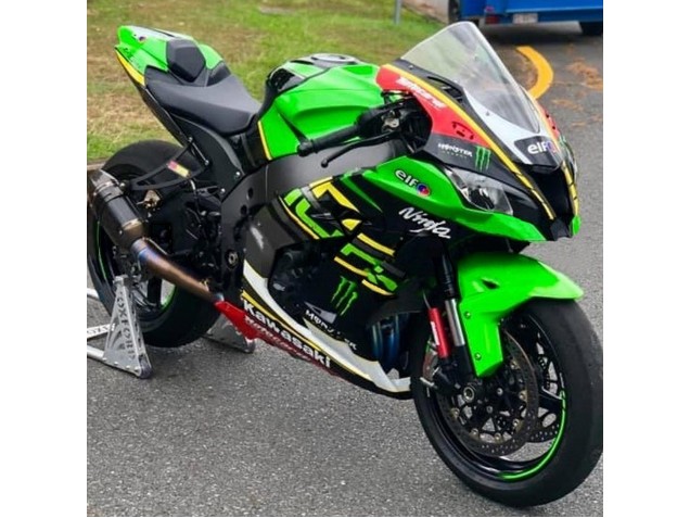 2016-2020 Green Yellow Red Black Elf Monster Kawasaki ZX10R Motorcycle Fairings