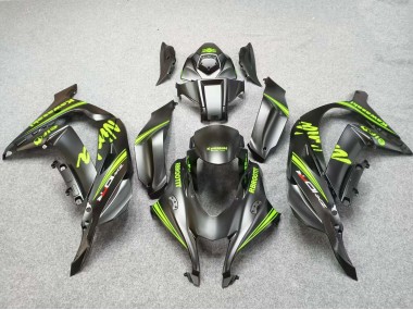 2016-2020 Matte Black Green Kawasaki ZX10R Motorcycle Fairings
