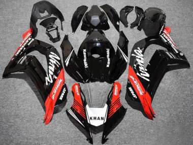 2016-2020 Glossy Black Red White KHAN Spark Kawasaki ZX10R Motorcycle Fairings
