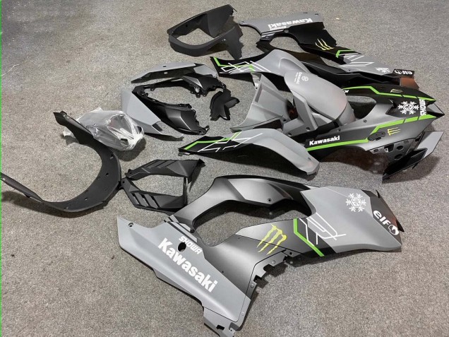 2021-2025 Grey Matte Black Green White Elf Snow Monster Kawasaki ZX10R Motorcycle Fairings