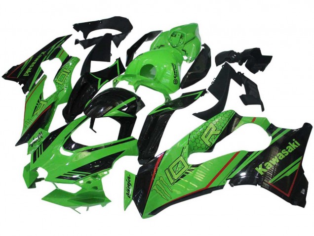 2021-2026 Green Glossy Black Kawasaki ZX10R Motorcycle Fairings