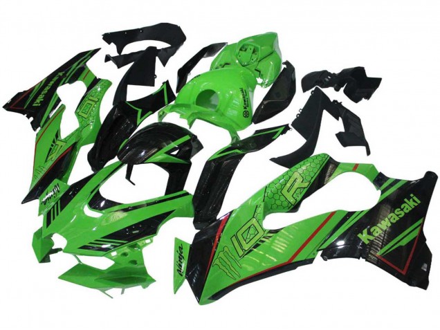 2021-2025 Green Glossy Black Kawasaki ZX10R Motorcycle Fairings