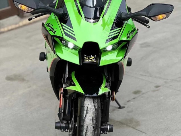 2021-2026 Green Glossy Black Kawasaki ZX10R Motorcycle Fairings