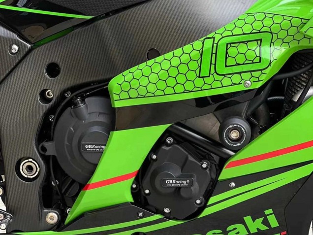 2021-2026 Green Glossy Black Kawasaki ZX10R Motorcycle Fairings