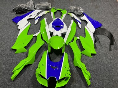 2021-2026 White Green Blue Kawasaki ZX10R Motorcycle Fairings