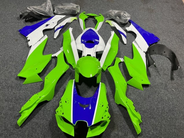 2021-2026 White Green Blue Kawasaki ZX10R Motorcycle Fairings