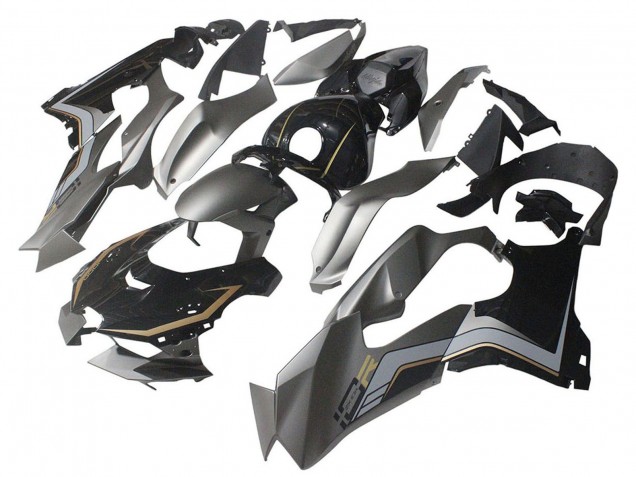 2021-2025 Black Grey Gold Kawasaki ZX10R Motorcycle Fairings