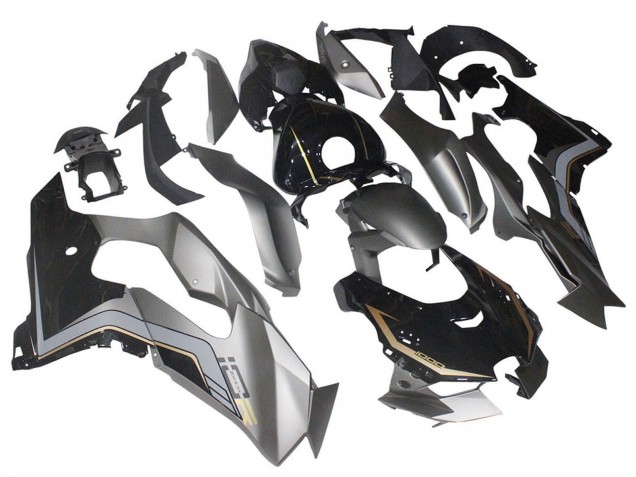 2021-2025 Black Grey Gold Kawasaki ZX10R Motorcycle Fairings