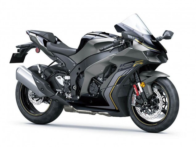 2021-2025 Black Grey Gold Kawasaki ZX10R Motorcycle Fairings