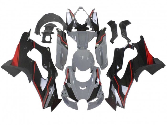 2021-2025 Grey Black Red Kawasaki ZX10R Motorcycle Fairings