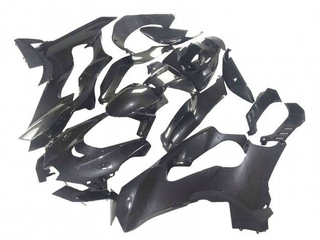 2021-2025 Black Carbon Fiber Kawasaki ZX10R Motorcycle Fairings