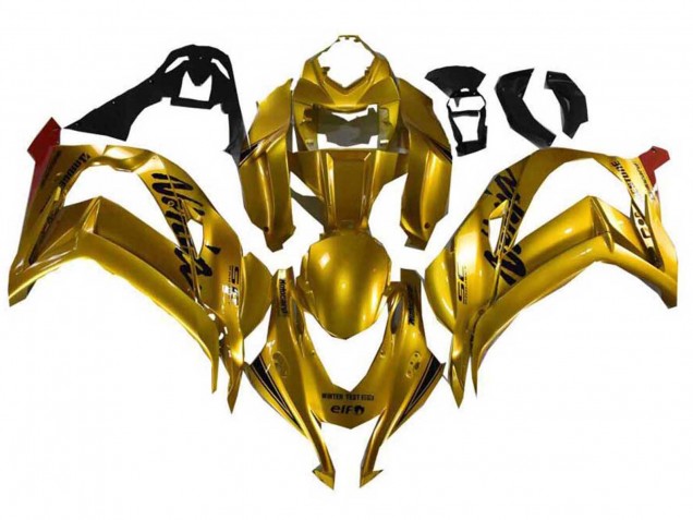 2021-2025 Gold Black Kawasaki ZX10R Motorcycle Fairings