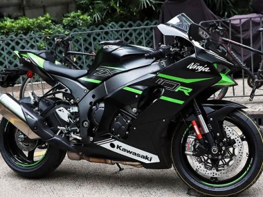 2021-2026 Black Green White Kawasaki ZX10R Motorcycle Fairings