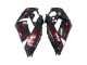 2006-2011 Glossy Black Red Flame Kawasaki ZX14R ZZR1400 Motorcycle Fairing Kits