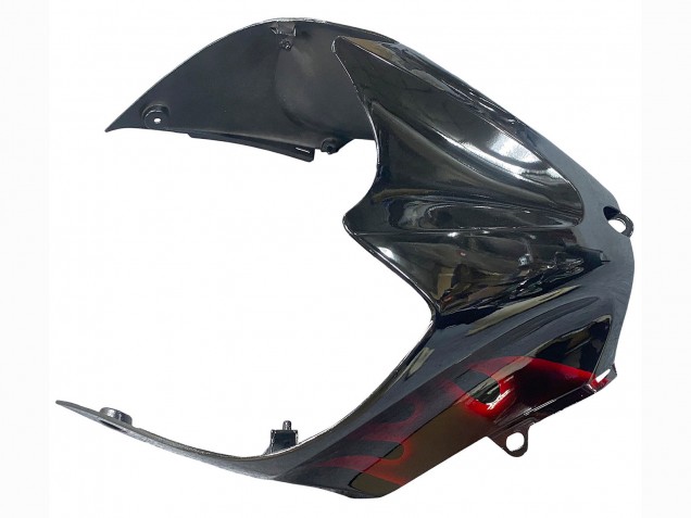 2006-2011 Glossy Black Red Flame Kawasaki ZX14R ZZR1400 Motorcycle Fairing Kits