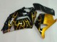 2006-2011 Glossy Black Gold Flame Kawasaki ZX14R ZZR1400 Motorcycle Fairings