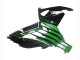 2012-2024 Green Glossy Black Stripe Kawasaki ZX14R ZZR1400 Motorcycle Fairings
