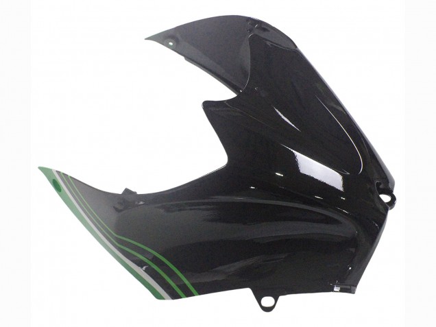 2012-2024 Green Glossy Black Stripe Kawasaki ZX14R ZZR1400 Motorcycle Fairings