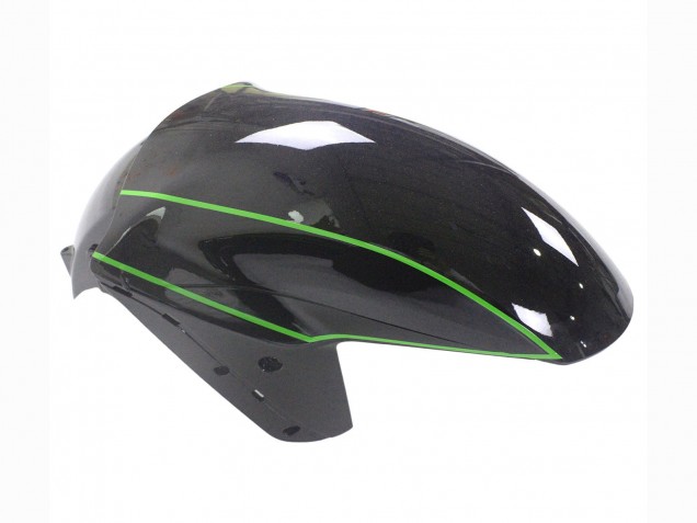 2012-2024 Green Glossy Black Stripe Kawasaki ZX14R ZZR1400 Motorcycle Fairings