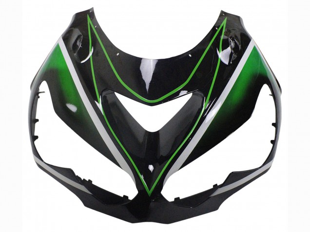 2012-2024 Green Glossy Black Stripe Kawasaki ZX14R ZZR1400 Motorcycle Fairings
