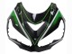 2012-2024 Green Glossy Black Stripe Kawasaki ZX14R ZZR1400 Motorcycle Fairings