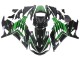 2012-2024 Green Glossy Black Stripe Kawasaki ZX14R ZZR1400 Motorcycle Fairings