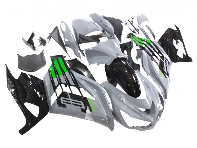 2012-2024 Grey Green Black Kawasaki ZX14R ZZR1400 Motorcycle Fairings