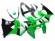 1998-1999 Green White Glossy Black Kawasaki ZX6R Motorcycle Fairings