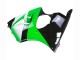 1998-1999 Green White Glossy Black Kawasaki ZX6R Motorcycle Fairings