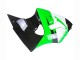 1998-1999 Green White Glossy Black Kawasaki ZX6R Motorcycle Fairings