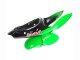 1998-1999 Green White Glossy Black Kawasaki ZX6R Motorcycle Fairings