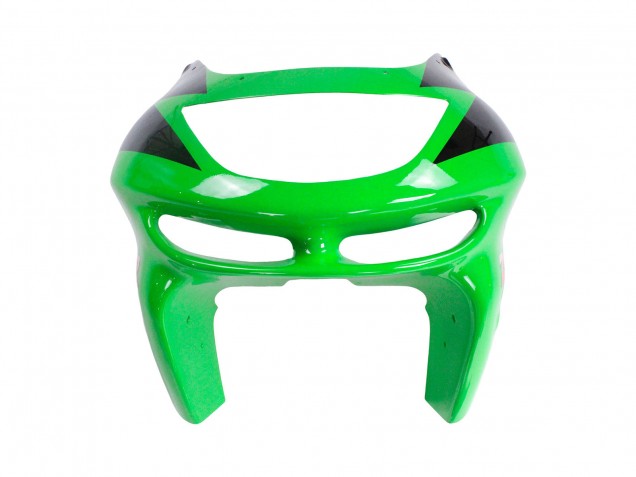1998-1999 Green White Glossy Black Kawasaki ZX6R Motorcycle Fairings