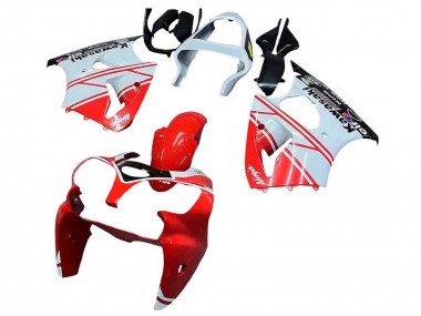 2000-2002 White Red Black Kawasaki ZX6R Motorcycle Fairings