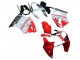 2000-2002 White Red Black Kawasaki ZX6R Motorcycle Fairings