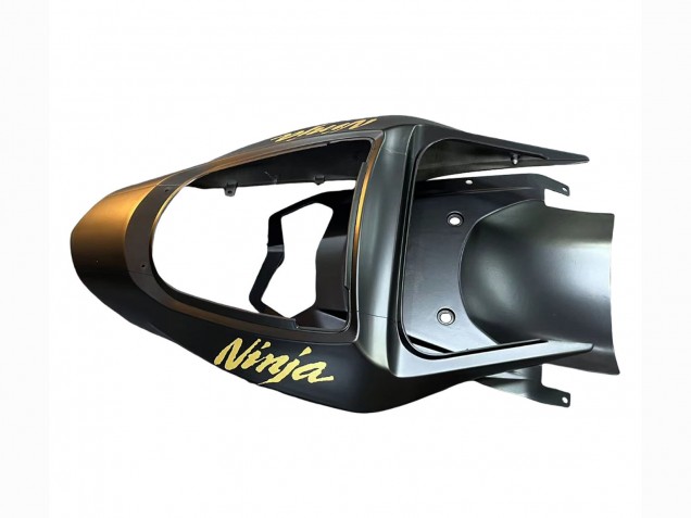 2003-2004 Matte Black Glod 636 Kawasaki ZX6R Motorcycle Fairings