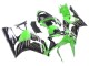 2003-2004 Green White Black Kawasaki ZX6R Motorcycle Fairings