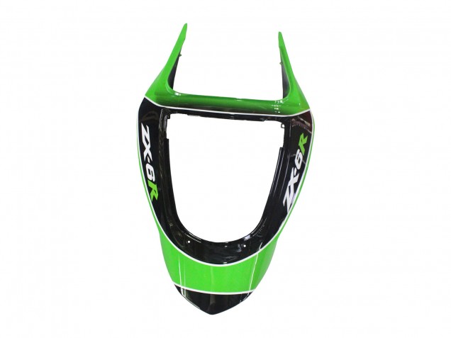 2003-2004 Green White Black Kawasaki ZX6R Motorcycle Fairings