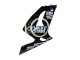 2003-2004 Glossy Black White Motul Lucky Strike Kawasaki ZX6R Motorcycle Fairings