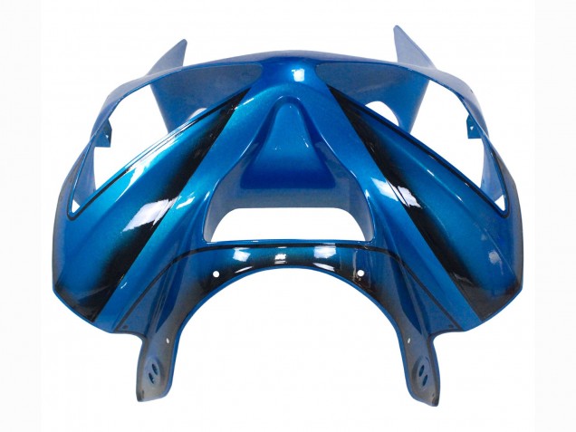 2003-2004 Blue White Red Shark Kawasaki ZX6R Motorcycle Fairings