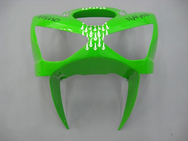 2003-2004 Green White Black Elf Bridgestone Kawasaki ZX6R Motorcycle Fairings