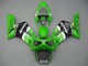 2003-2004 Green White Black Elf Bridgestone Kawasaki ZX6R Motorcycle Fairings